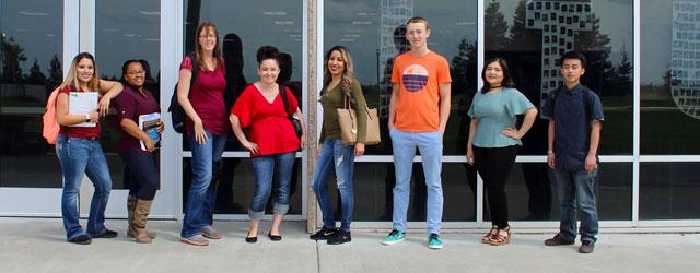 Current Students posing